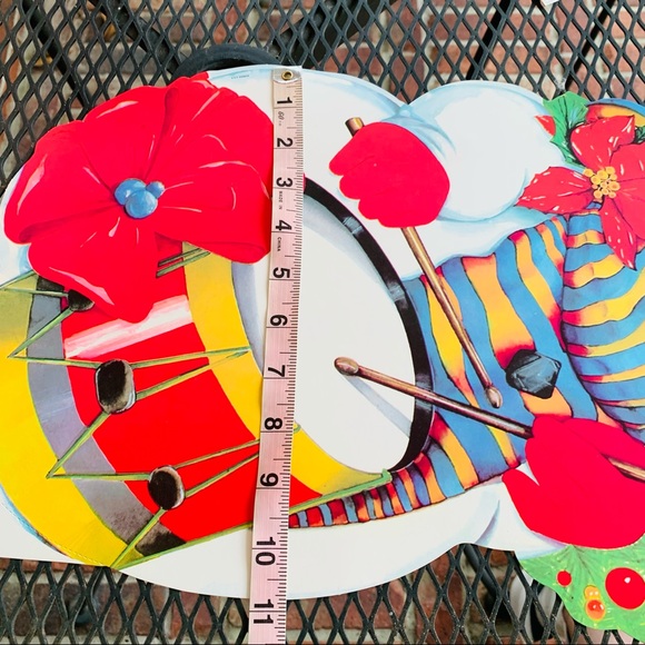 Set of 2 Vintage Christmas die cut picture art in EUC new with labels st… - Picture 9 of 14